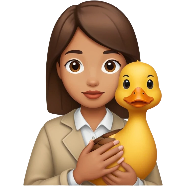 holding duck emoji