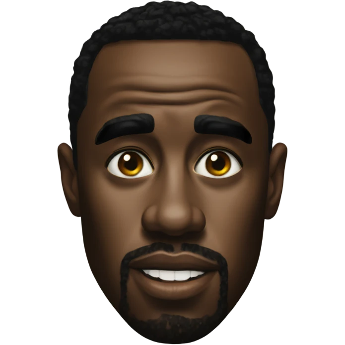P diddy with oil on his face emoji