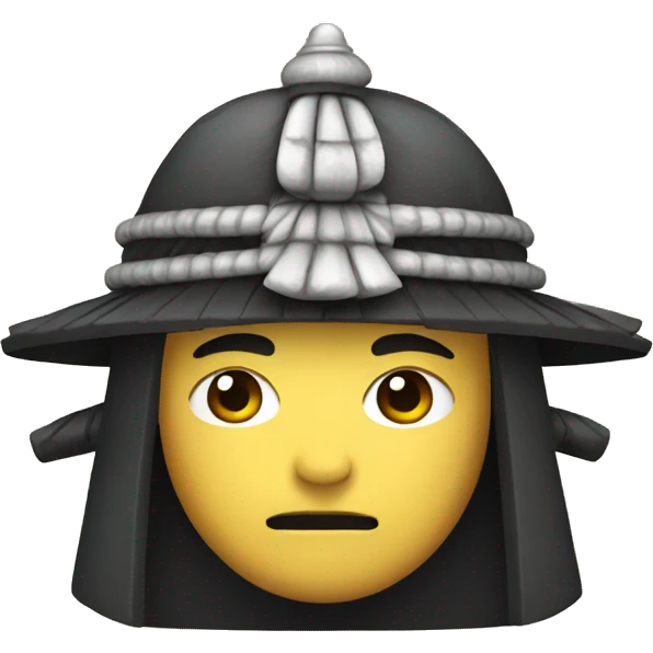 Japanese Samurai with a Cap emoji
