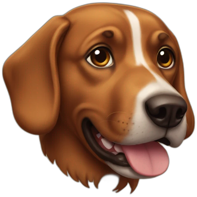 Brown dog emoji