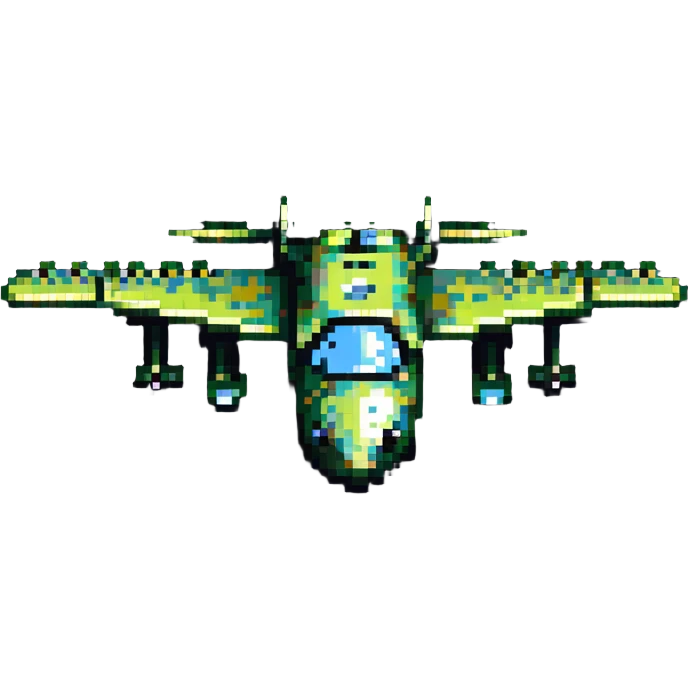 bomber aircraft that looks like a crocodile emoji