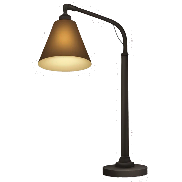 a floor lamp with just the light bulb emoji