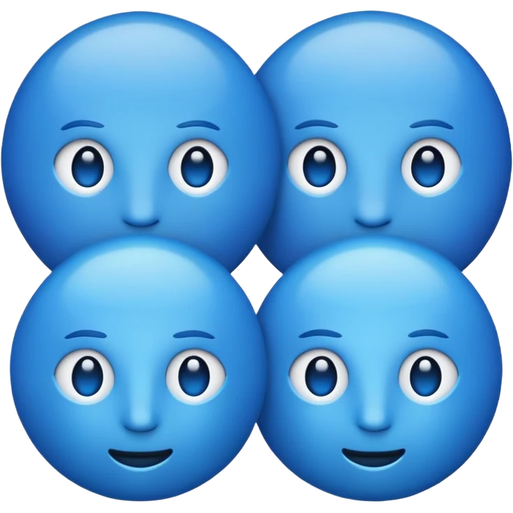 faceless blue emoji emoji