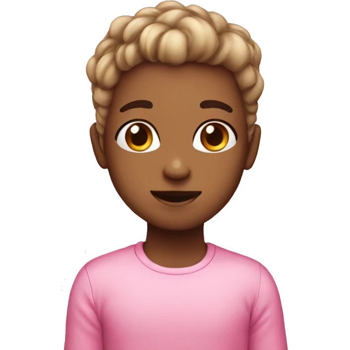 Cute pink  emoji