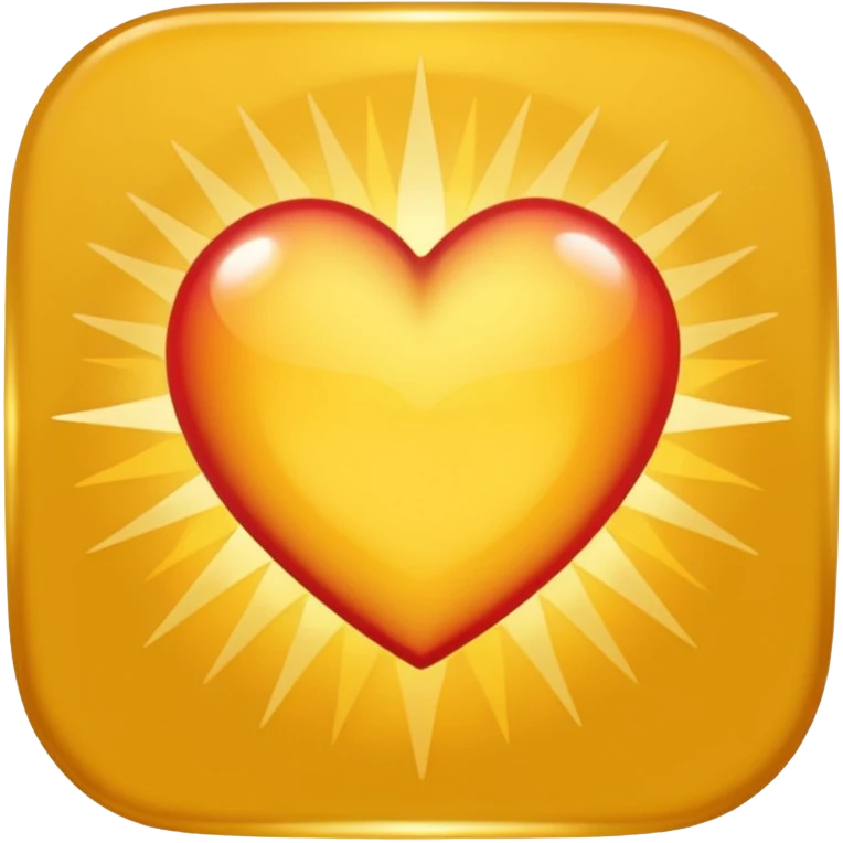 heart with a sunburst effect emoji