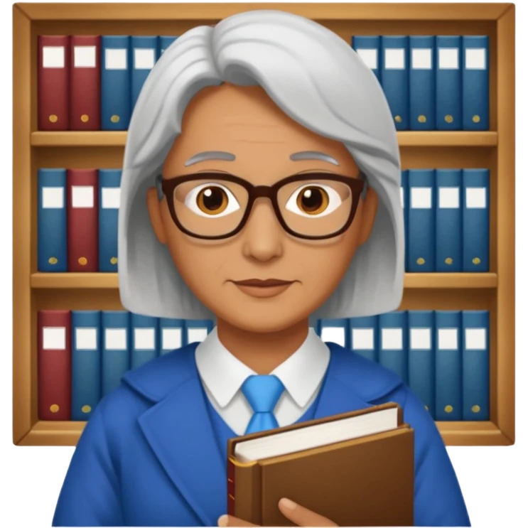 mdidle aged, The wise librarian emoji