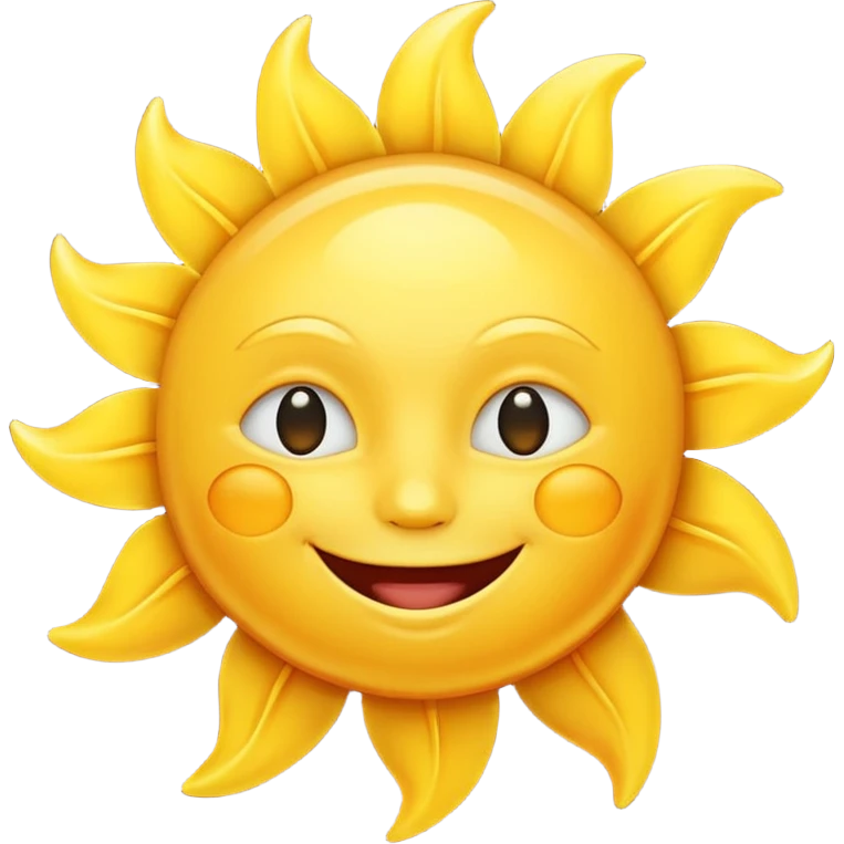 smiling sun emoji emoji