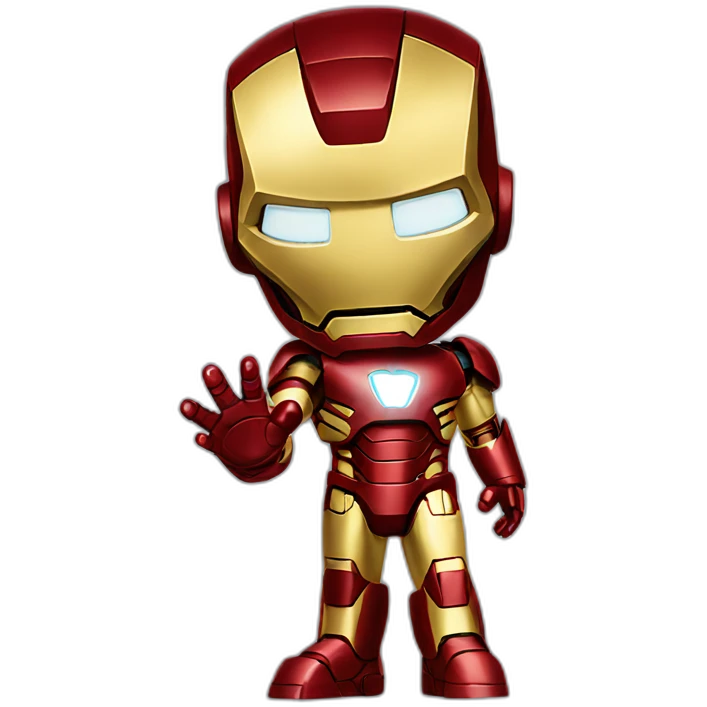 Iron man waving emoji