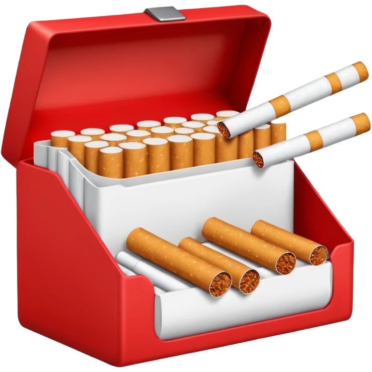 red box of cigarettes  emoji