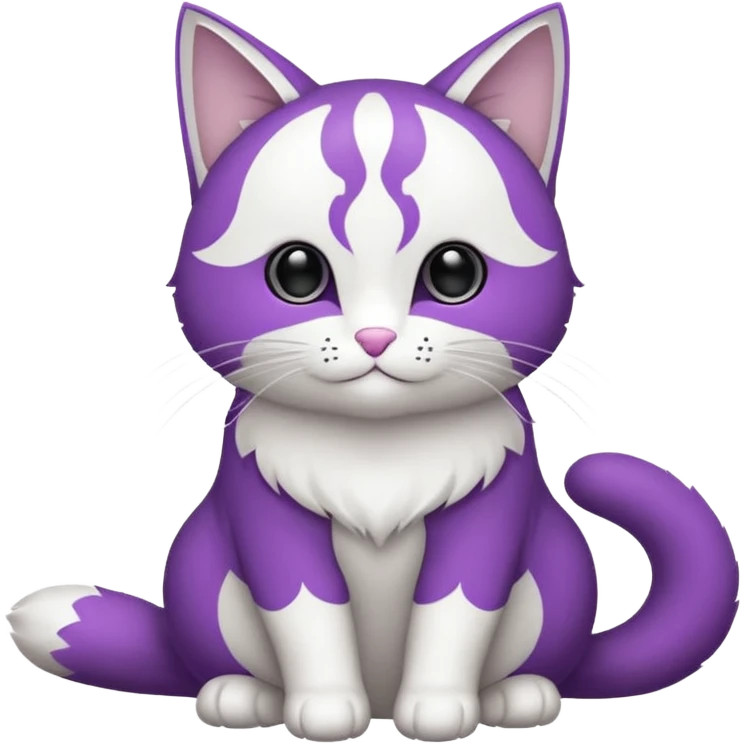 Робот фиолетовый кот emoji