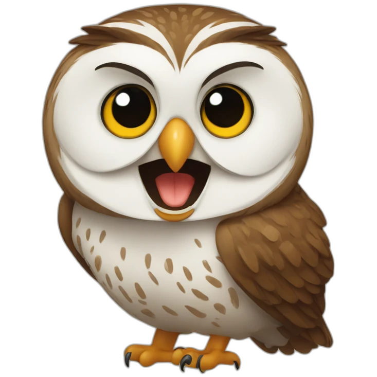 laughing owl emoji