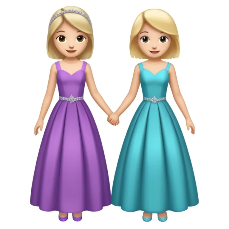 girls in a prom emoji