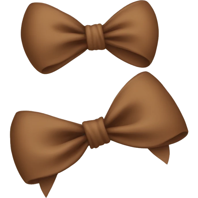Brown bow emoji
