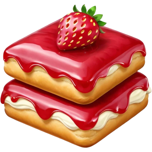 Strawberry Glaze Pastries
 emoji