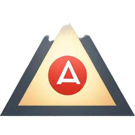 AA triangle in circle  emoji