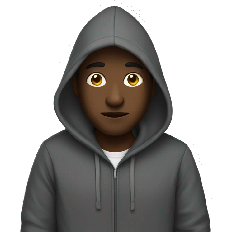 hoodie person emoji