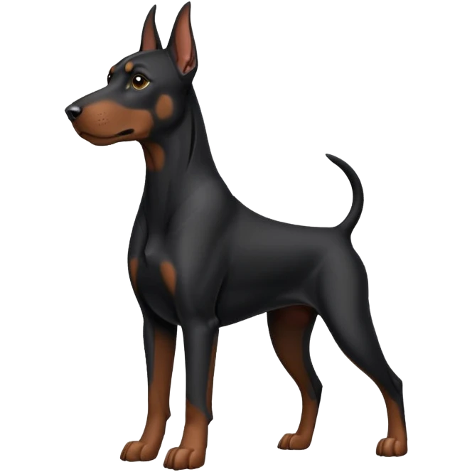 black doberman Y3 emoji