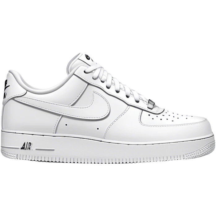 White Nike af1s  emoji