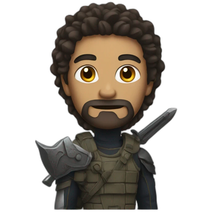 Seth with a weapon emoji