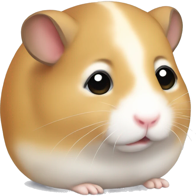 Hamster with sad eyes emoji