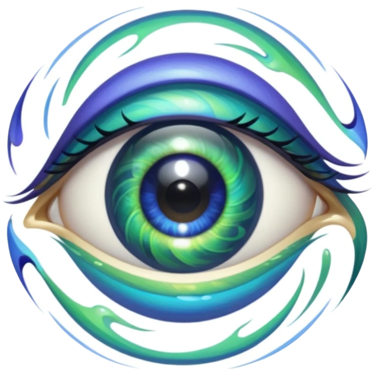  eyes spin multicolore 👁️+🌀+🟣🟢🟠🔵🔴🟡 emoji
