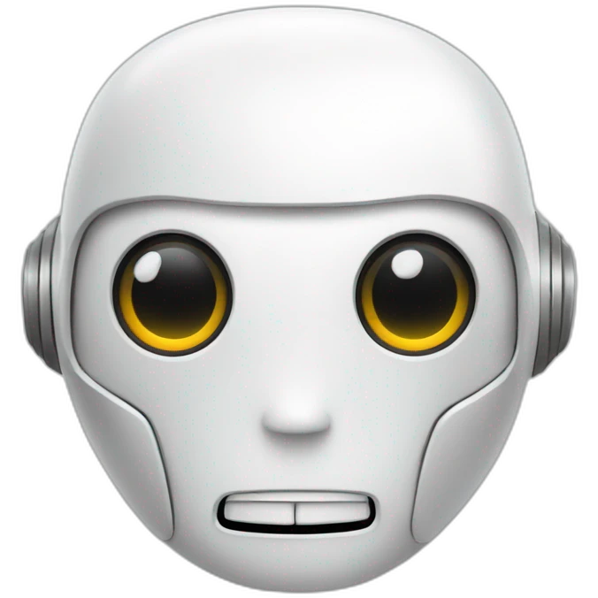 white robot emoji