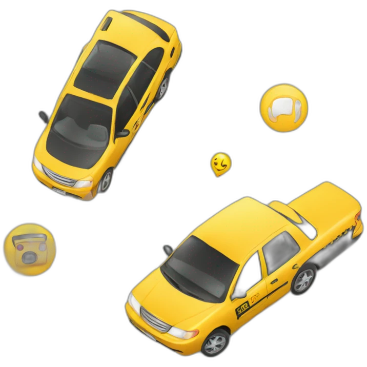 mobile taxi app emoji