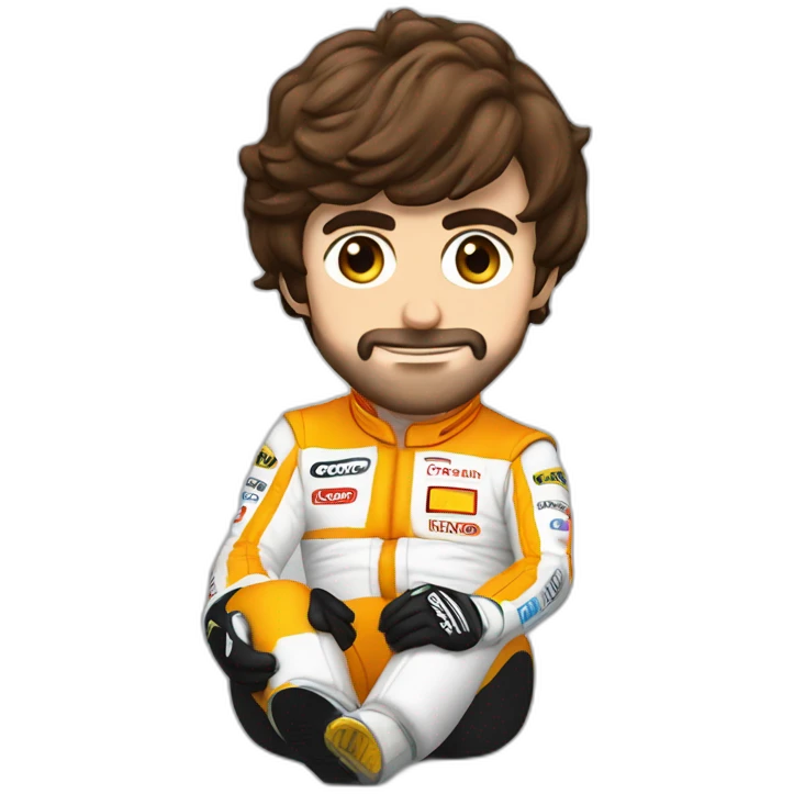 Fernando Alonso con un Seat 600 emoji