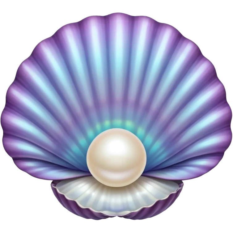 Pearl inside a clam emoji