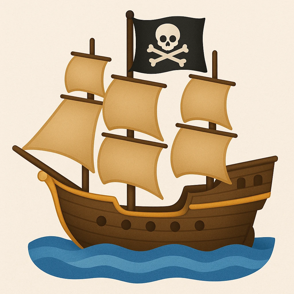 pirate ship emoji