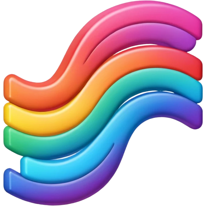 The word bestie in colorful colors  emoji