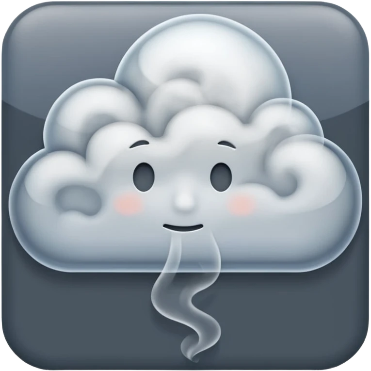 a cloud of smoke  emoji