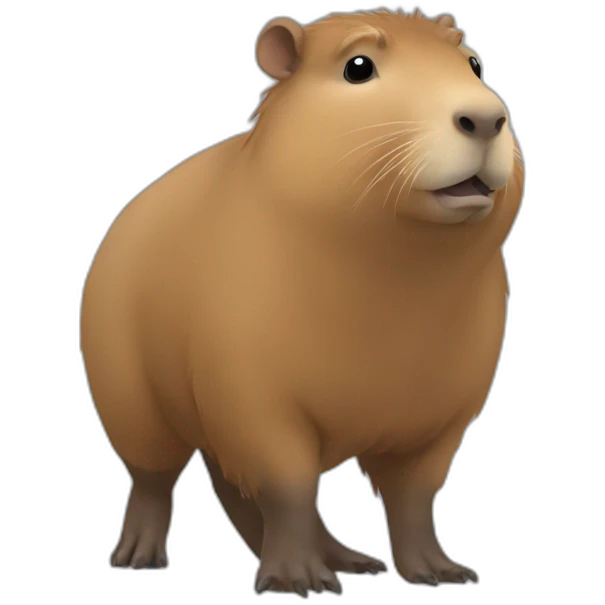 Un capybara qui fait du foot emoji