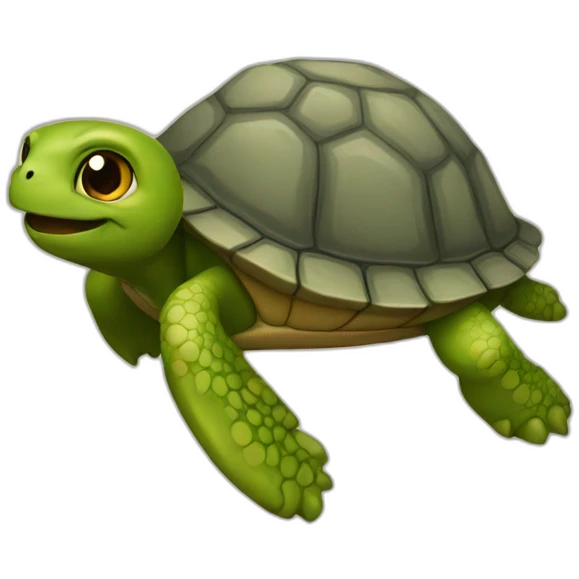 Chat sur tortue emoji