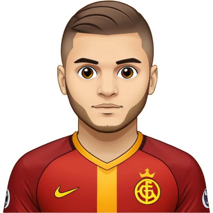 Mauro icardi Galatasaray formasıyla gol sevinci yapıyor emoji