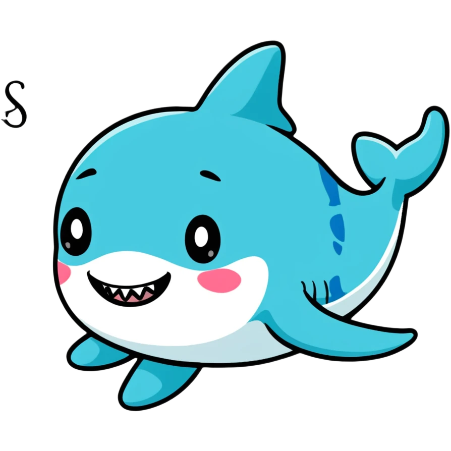 cute baby shark emoji