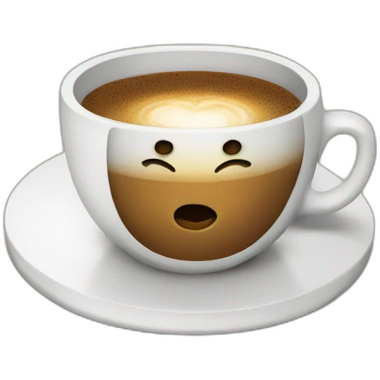 Coffee with laptop emoji