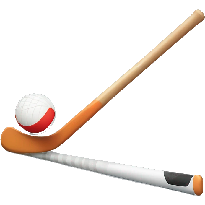 Field Hockey stick and ball emoji