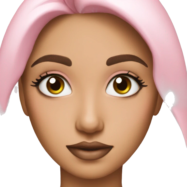 beauty brows pink emoji