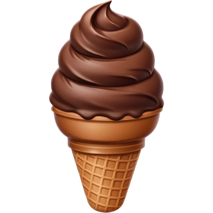 sorvete chocolate emoji