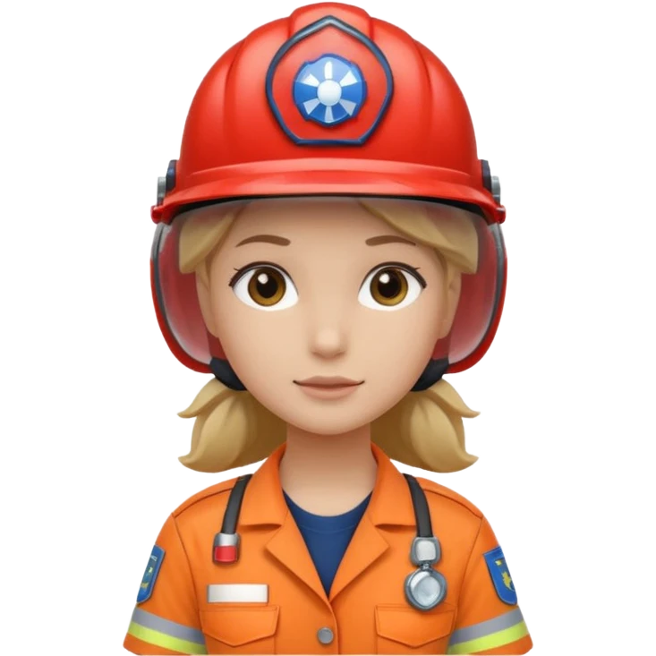 girl emergency worker emoji