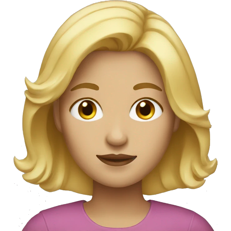 Woman with blond hair emoji