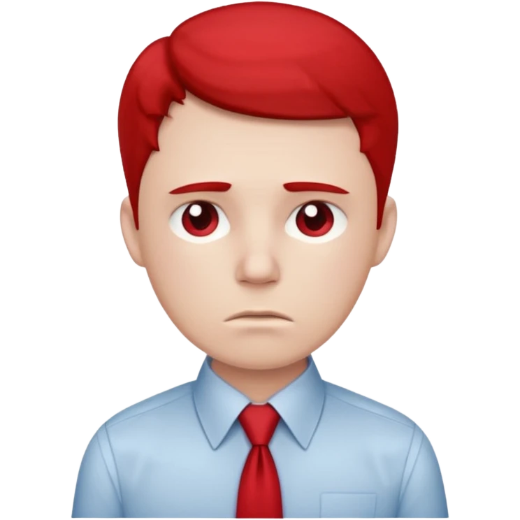 sad office worker emoji