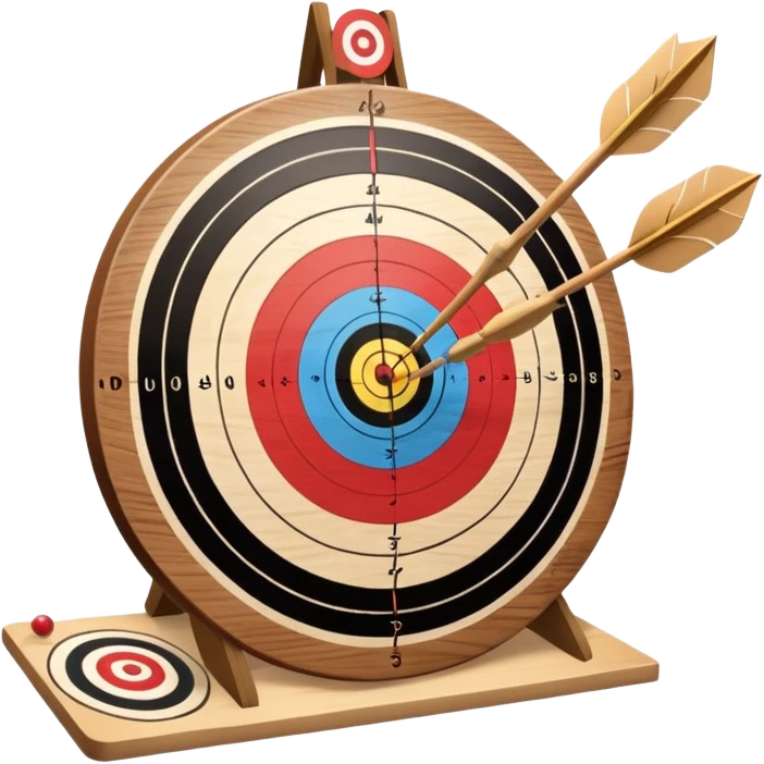 Archery board with arrows emoji