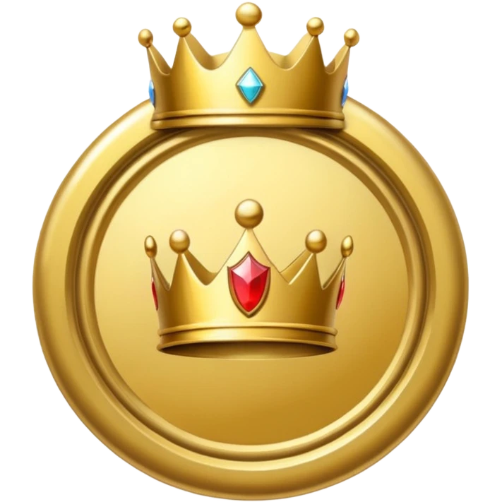 A gold badge with a crown for a paid subscription, indicating level 4. emoji
