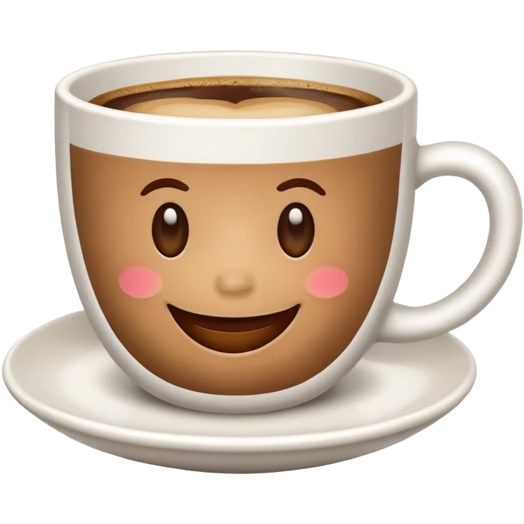Cup of coffee smiling  emoji
