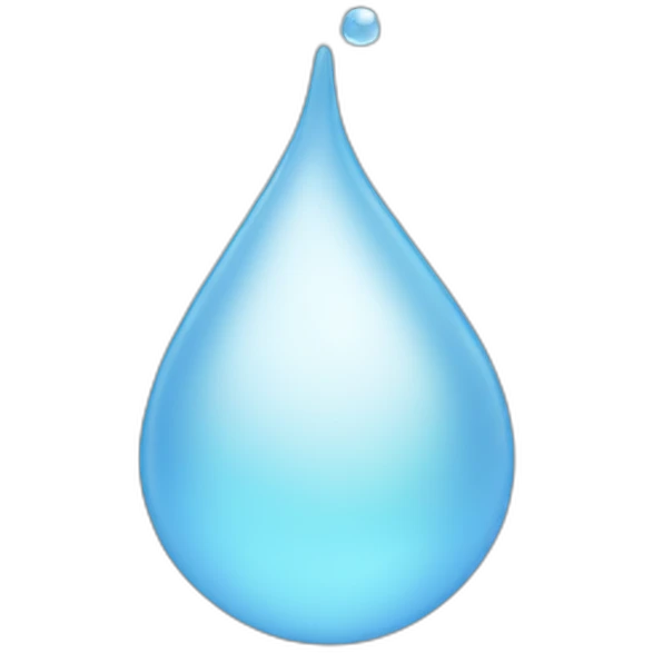 white water drop emoji