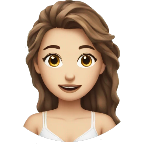 girl, beach pics, cute , brown hair, white skinned, 🌶 emoji