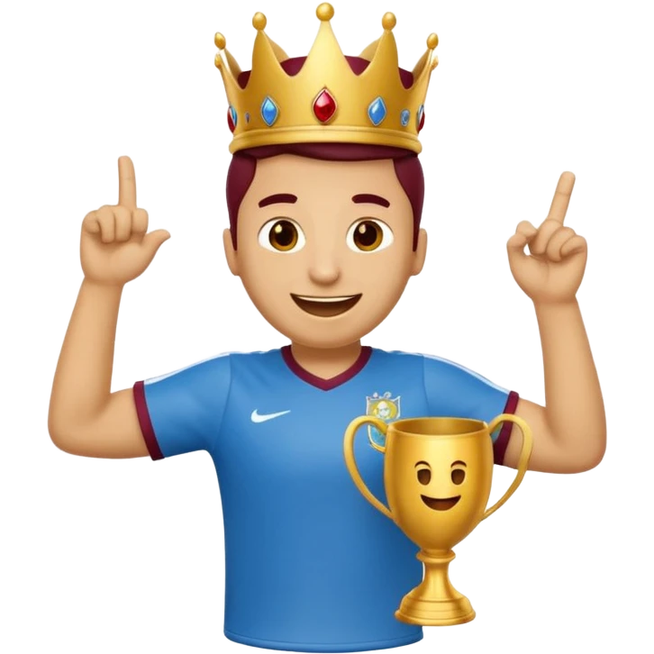 puedes hacer un emoji de la celebración de la corona de Lamine Yamal? emoji