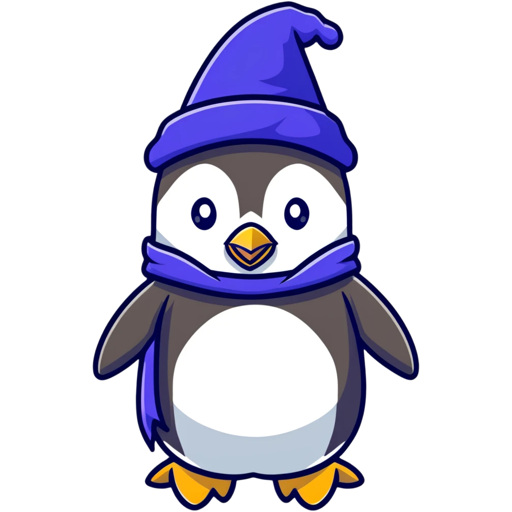 penguin wizard emoji